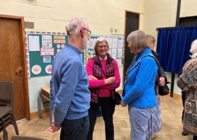 Consort Philip Gaskell, Janet Cameron Secretary and Volunteer and Cllr Fiona Gaskell